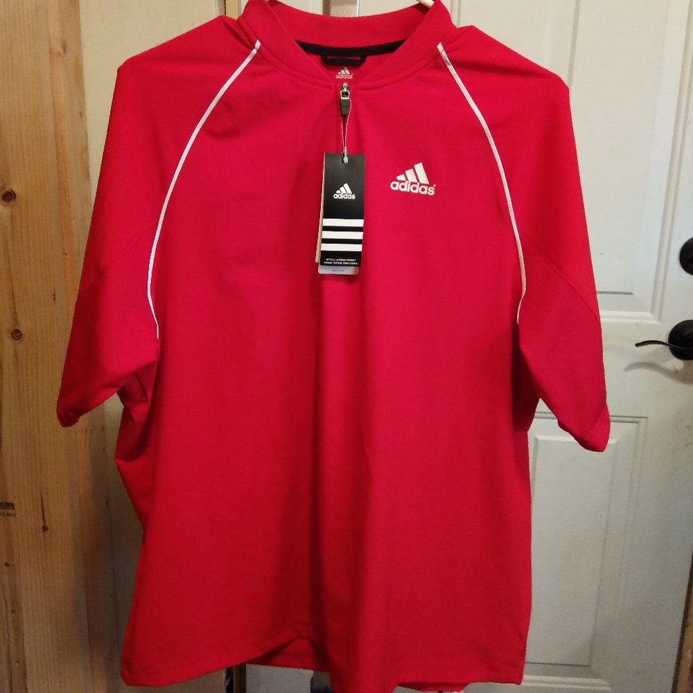 ADIDAS MENS TRIPLE STRIPE BASEBALL JACKET...NWT